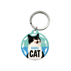 Happy Cat Keychain